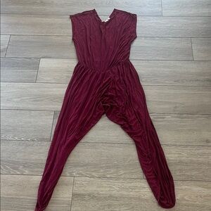 Burgundy Jumpsuit